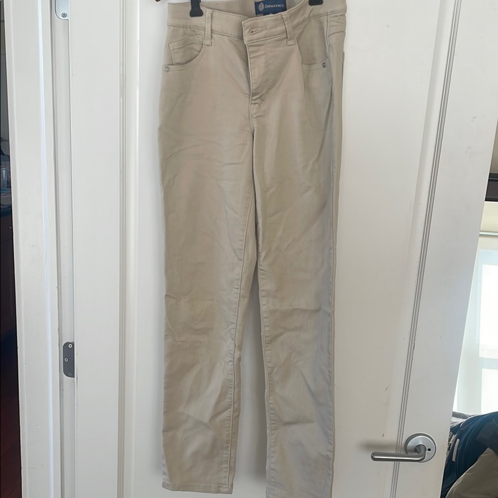 Democracy Beige "Ab"solution Pants